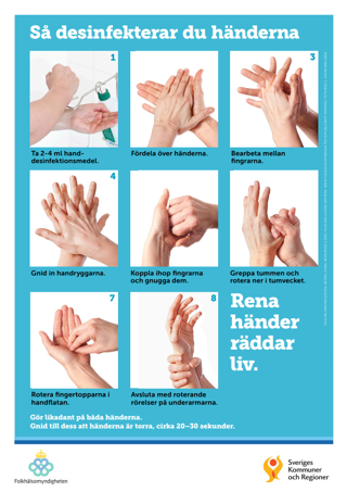 Så desinfekterar du händerna