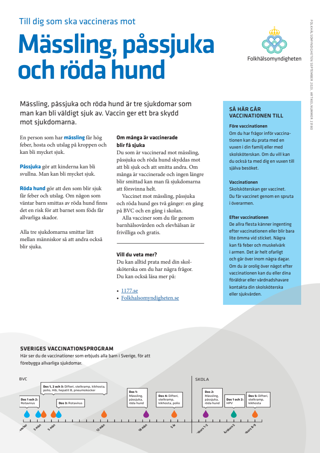 Till dig som ska vaccineras mot mässling, påssjuka och röda hund