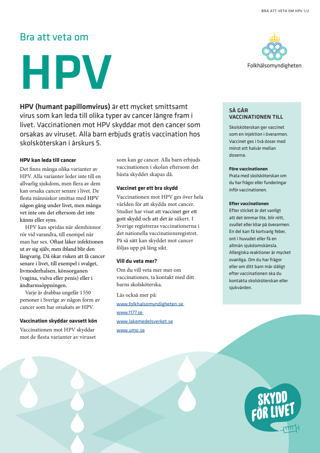 Bra att veta om HPV