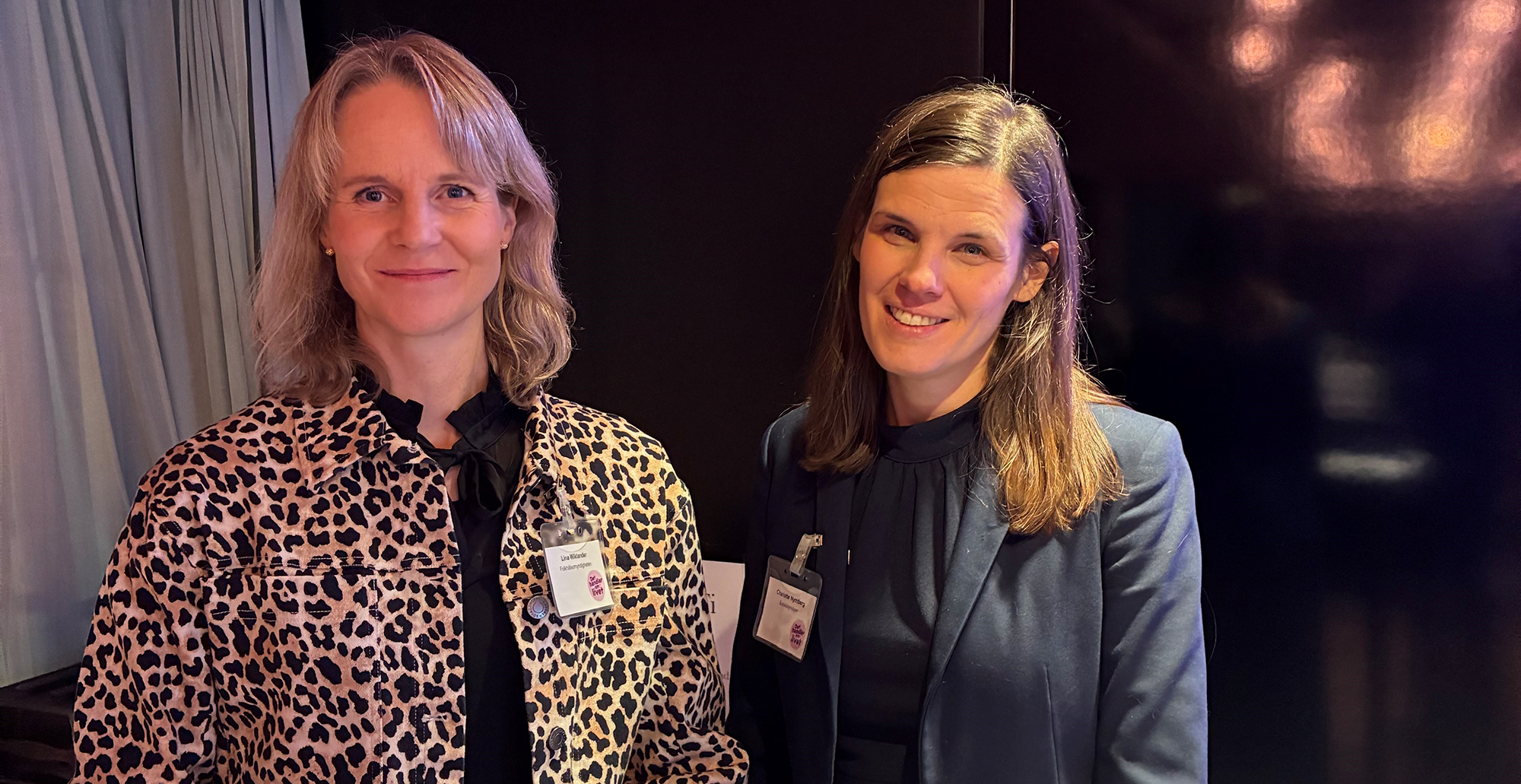 Projektledarna Lina Wiklander och Charlotte Nymberg